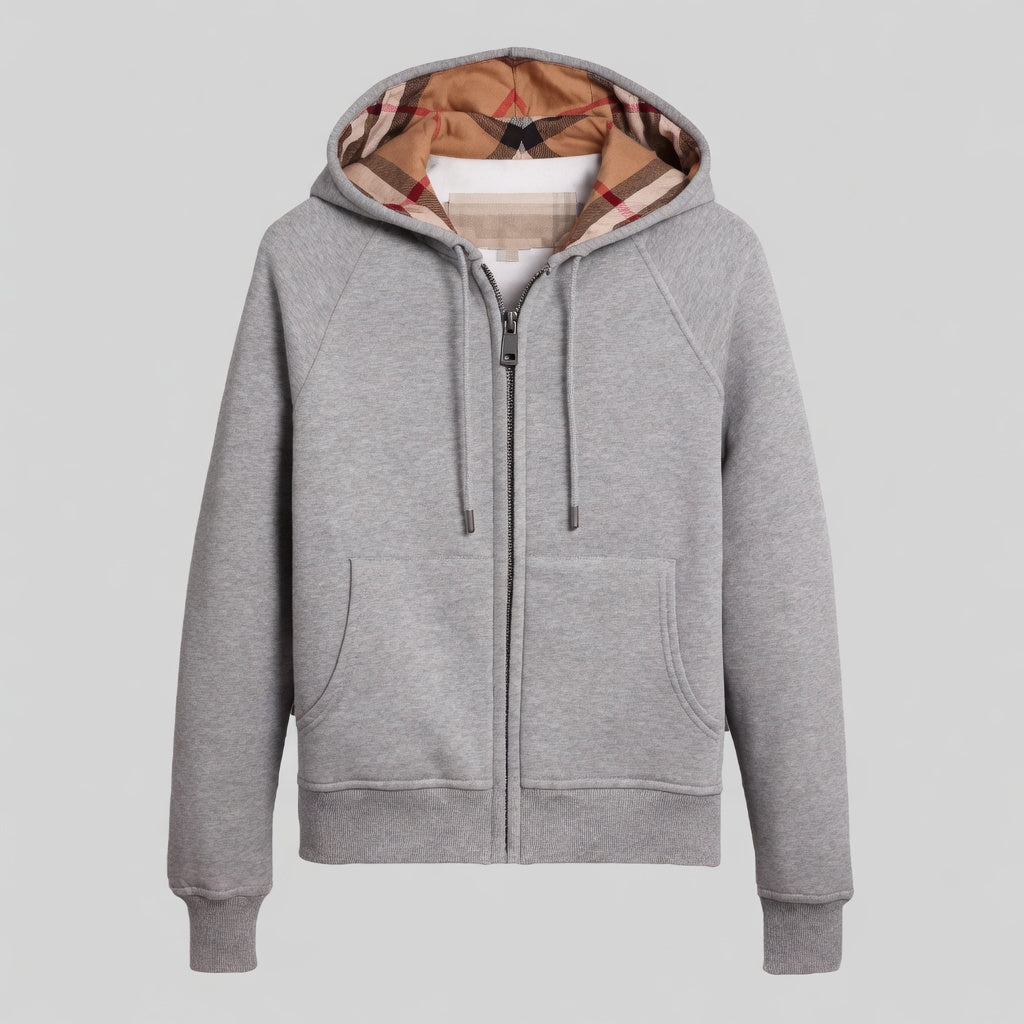 BERRY ZIP-UP HOODIE