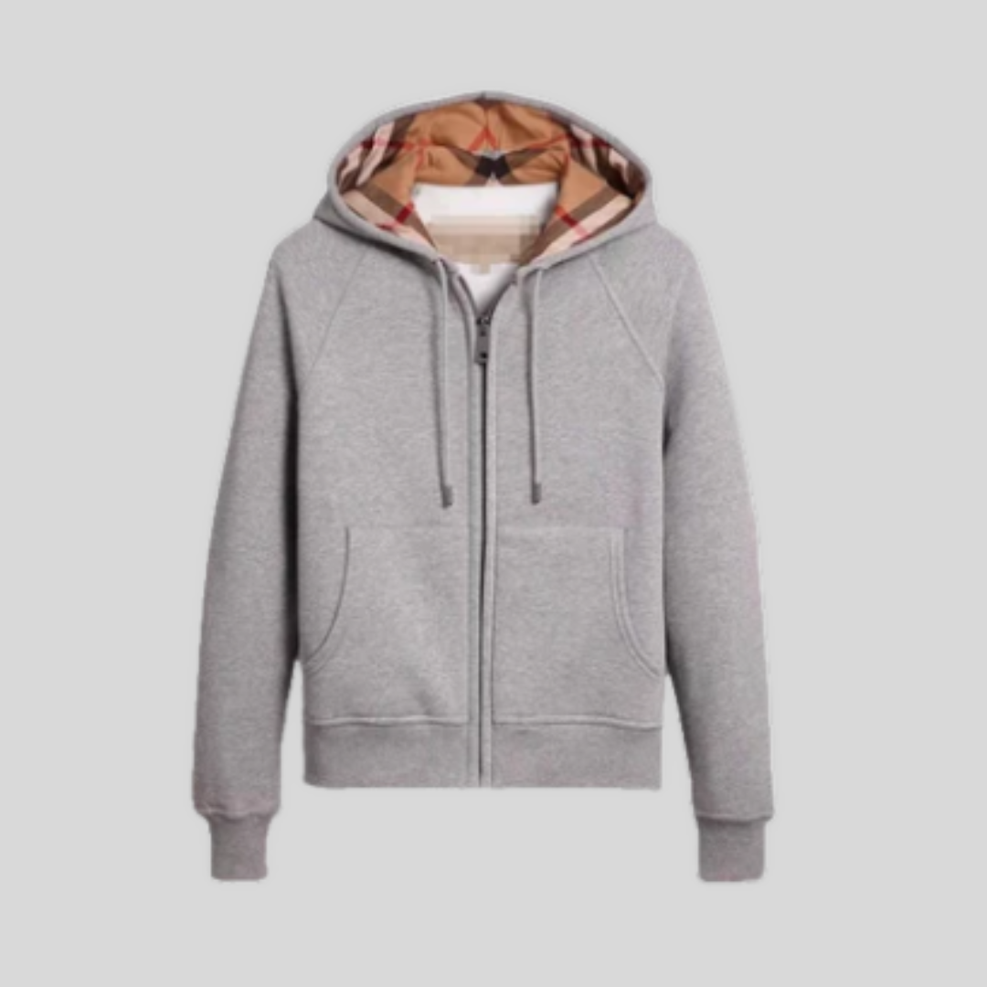 BERRY ZIP-UP HOODIE