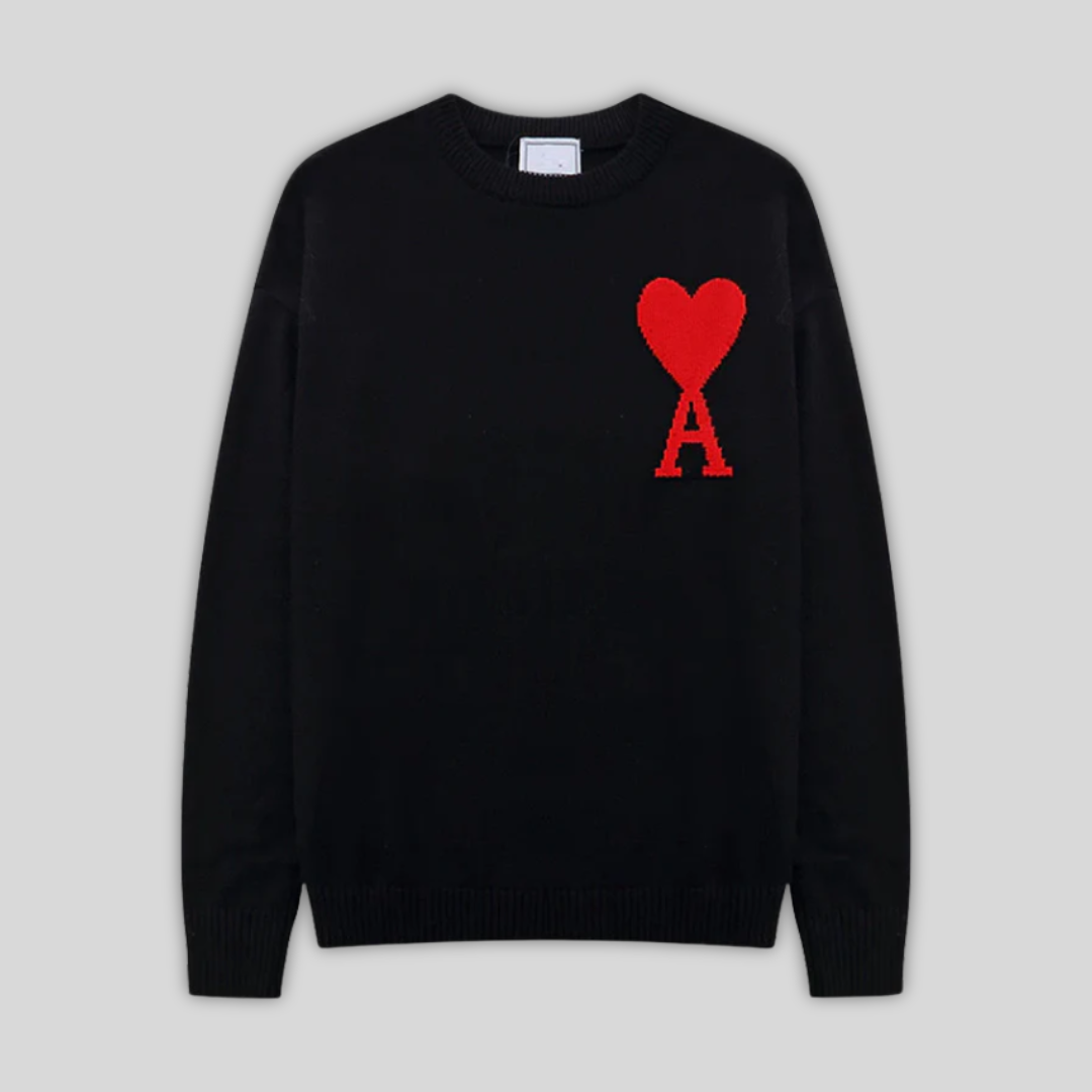 HEART KNIT SWEATER