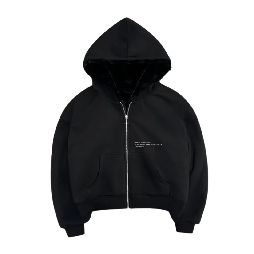 REVERSIBLE LEOPARD ZIP-UP