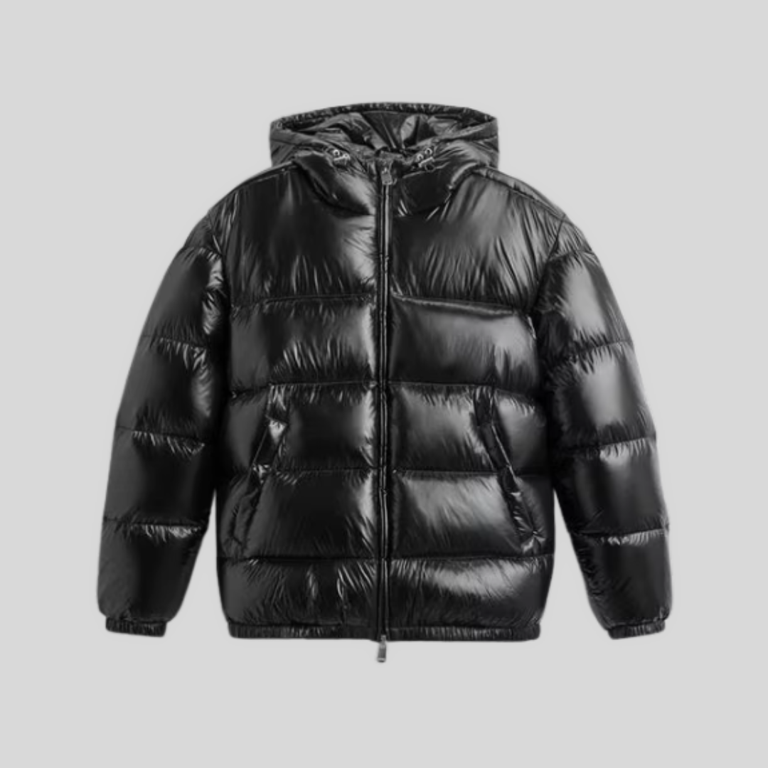 GLOSSY PUFFER JACKET