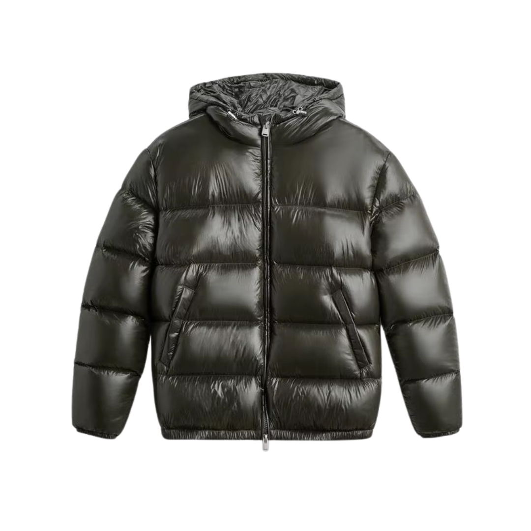 GLOSSY PUFFER JACKET