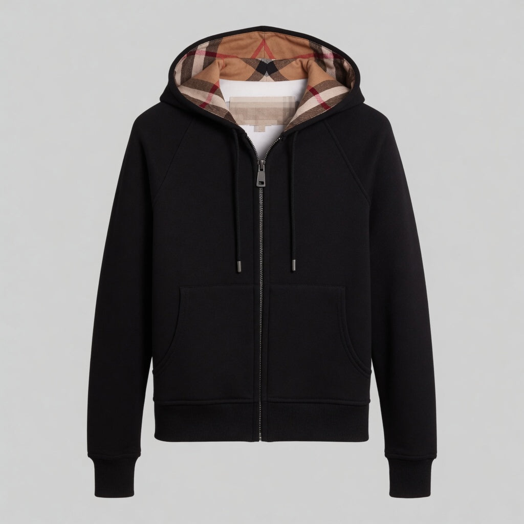 BERRY ZIP-UP HOODIE