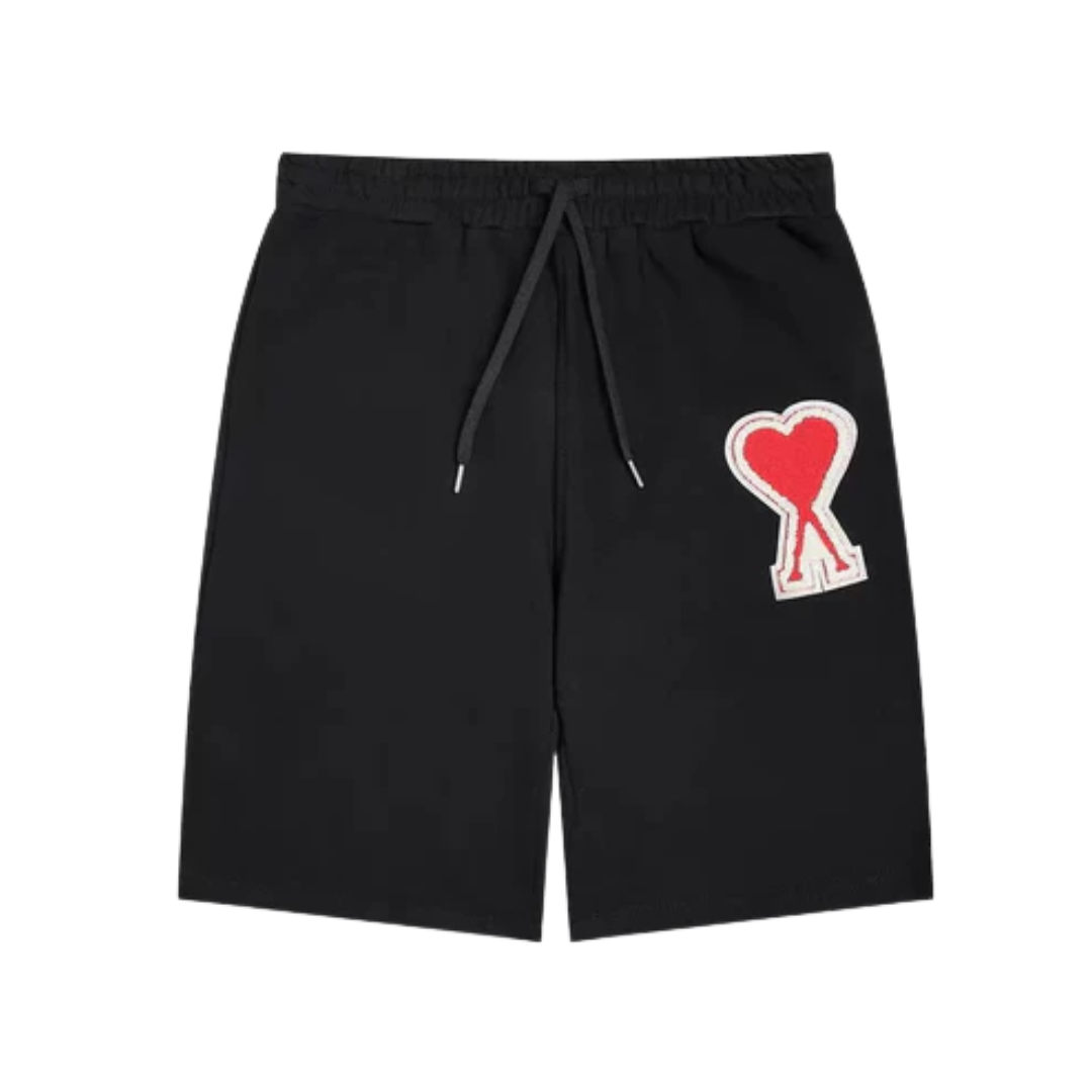 AMI RED HEART SHORTS